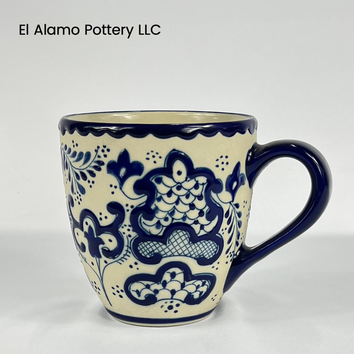 Jumbo Mug Cobalt Blue Floral Serenade